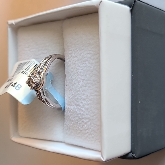 jcpenney Jewelry - FINE JEWELRY BEAUTIFUL STERLING SILVER DIAMOND ACCENT RING SIZE 7